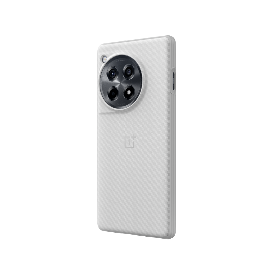 OnePlus 12R Classic Texture Bumper Case Silver Gray