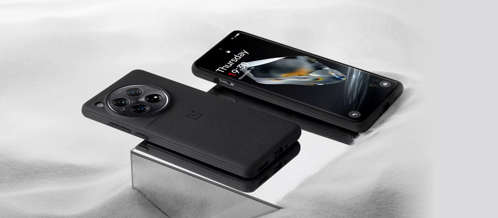 OnePlus 12 Sandstone Bumper Case Black