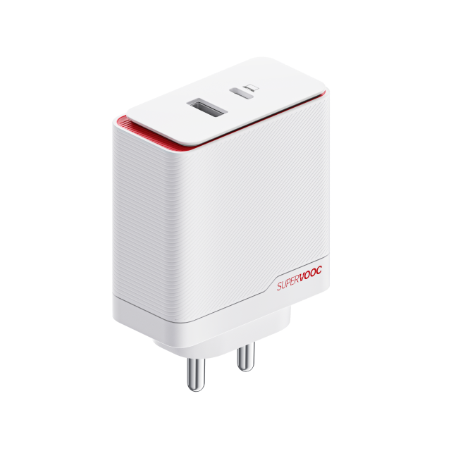 OnePlus SUPERVOOC 100W Dual Ports Power Adapter White